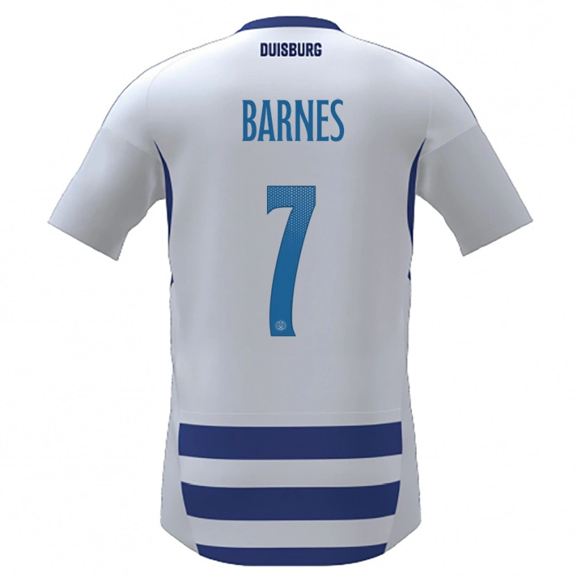 Danxen Kinderen Sejoba Barnes #7 Wit Blauw Thuisshirt Thuistenue 2025/26 T-Shirt