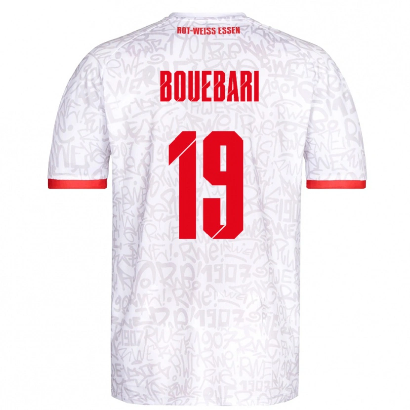 Danxen Kinderen Franci Bouebari #19 Wit Rood Thuisshirt Thuistenue 2025/26 T-Shirt