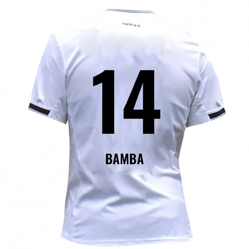 Danxen Kinderen Emmanuel Bamba #14 Wit Rood Thuisshirt Thuistenue 2025/26 T-Shirt