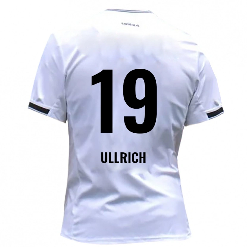 Danxen Kinderen Nikita Ullrich #19 Wit Rood Thuisshirt Thuistenue 2025/26 T-Shirt