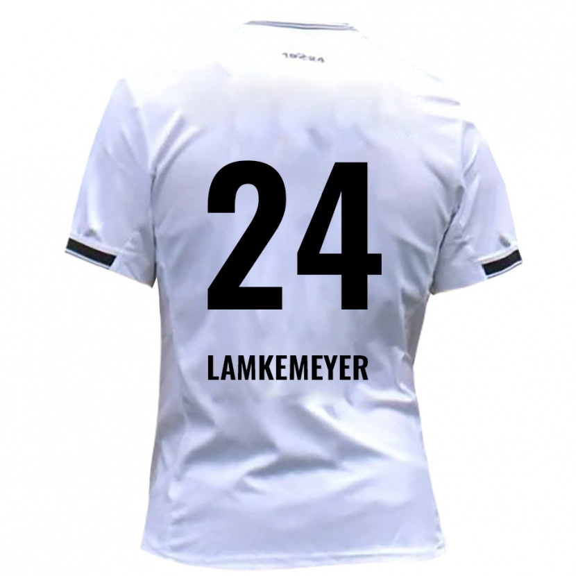 Danxen Kinderen Moritz Lamkemeyer #24 Wit Rood Thuisshirt Thuistenue 2025/26 T-Shirt