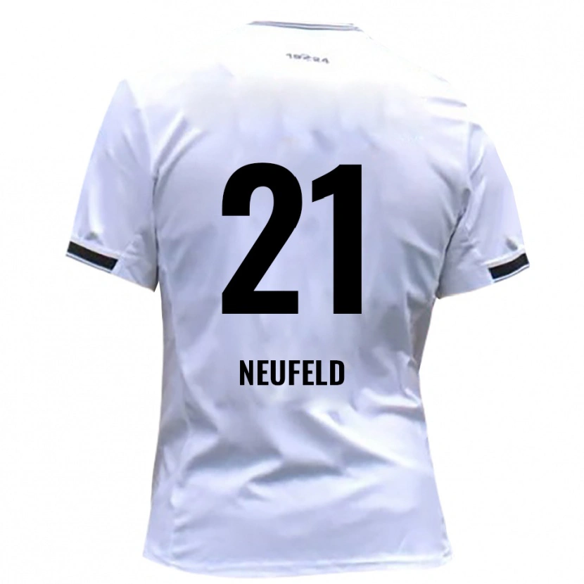 Danxen Kinderen Simon Neufeld #21 Wit Rood Thuisshirt Thuistenue 2025/26 T-Shirt