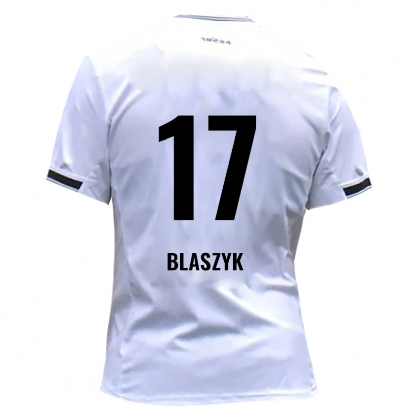 Danxen Kinderen Yannick Blaszyk #17 Wit Rood Thuisshirt Thuistenue 2025/26 T-Shirt