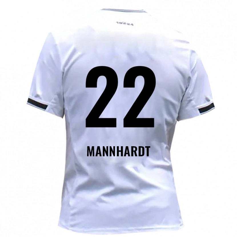 Danxen Kinderen Marco Mannhardt #22 Wit Rood Thuisshirt Thuistenue 2025/26 T-Shirt