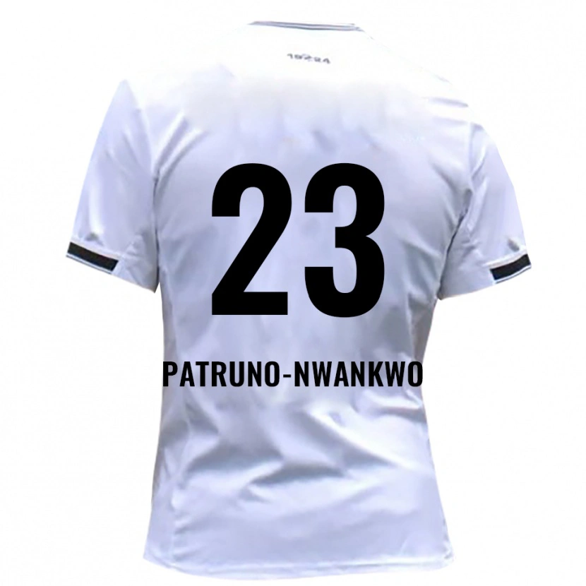Danxen Kinderen Josiah Patruno-Nwankwo #23 Wit Rood Thuisshirt Thuistenue 2025/26 T-Shirt