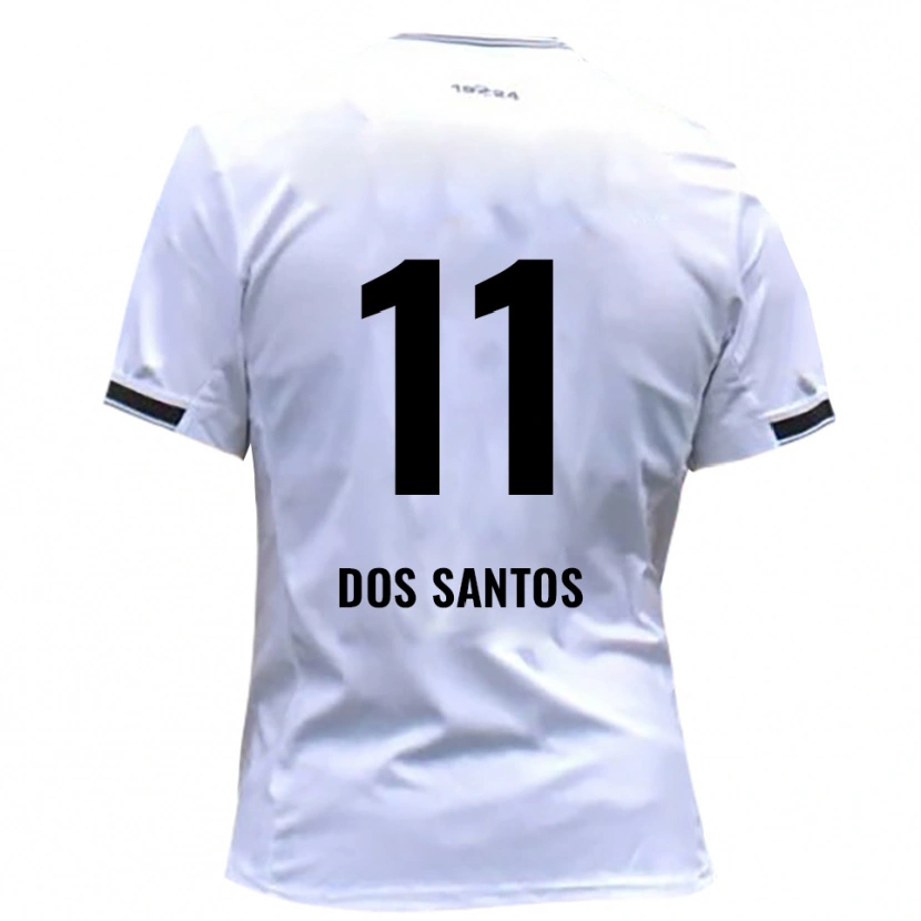 Danxen Kinderen Samuel Dos Santos #11 Wit Rood Thuisshirt Thuistenue 2025/26 T-Shirt