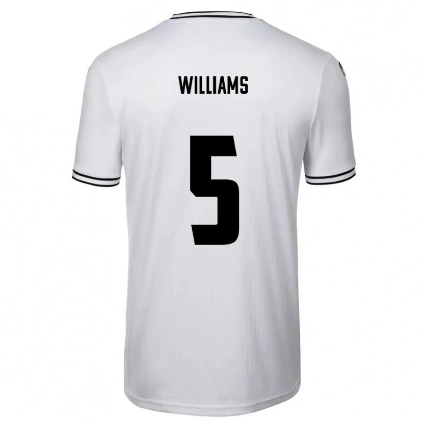 Danxen Kinderen Daniel Williams #5 Wit Zwart Thuisshirt Thuistenue 2025/26 T-Shirt