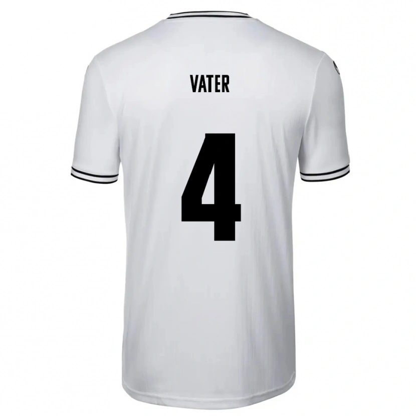 Danxen Kinderen Felix Vater #4 Wit Zwart Thuisshirt Thuistenue 2025/26 T-Shirt