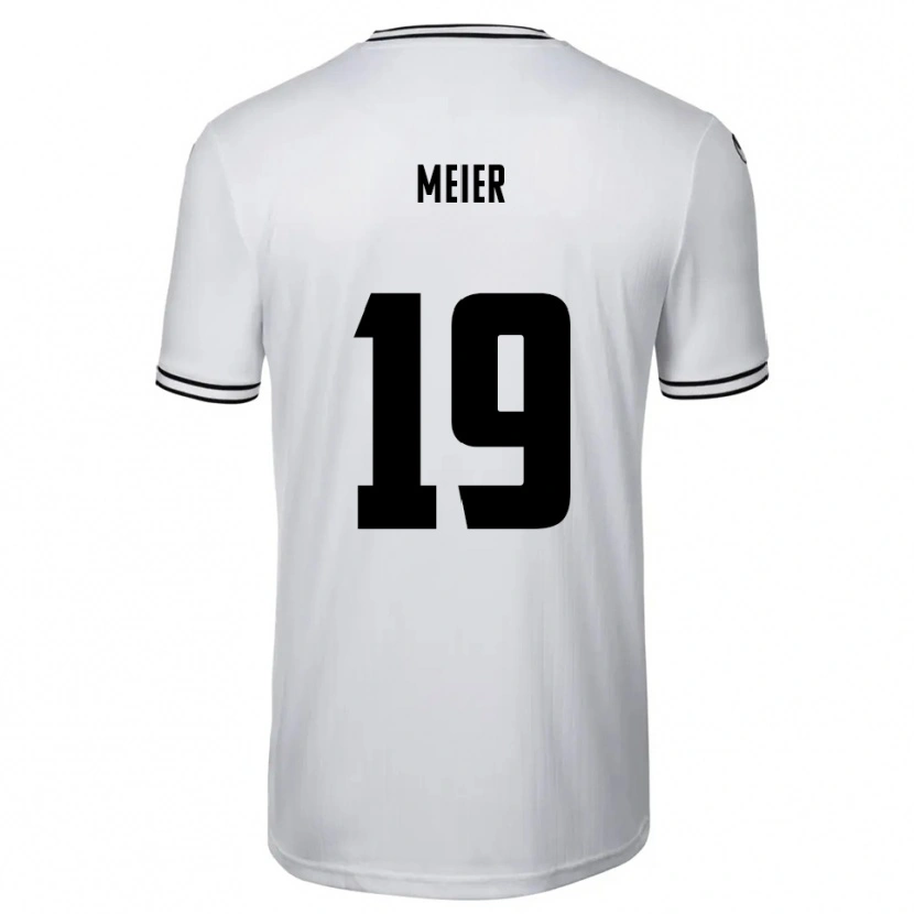 Danxen Kinderen Jonathan Meier #19 Wit Zwart Thuisshirt Thuistenue 2025/26 T-Shirt