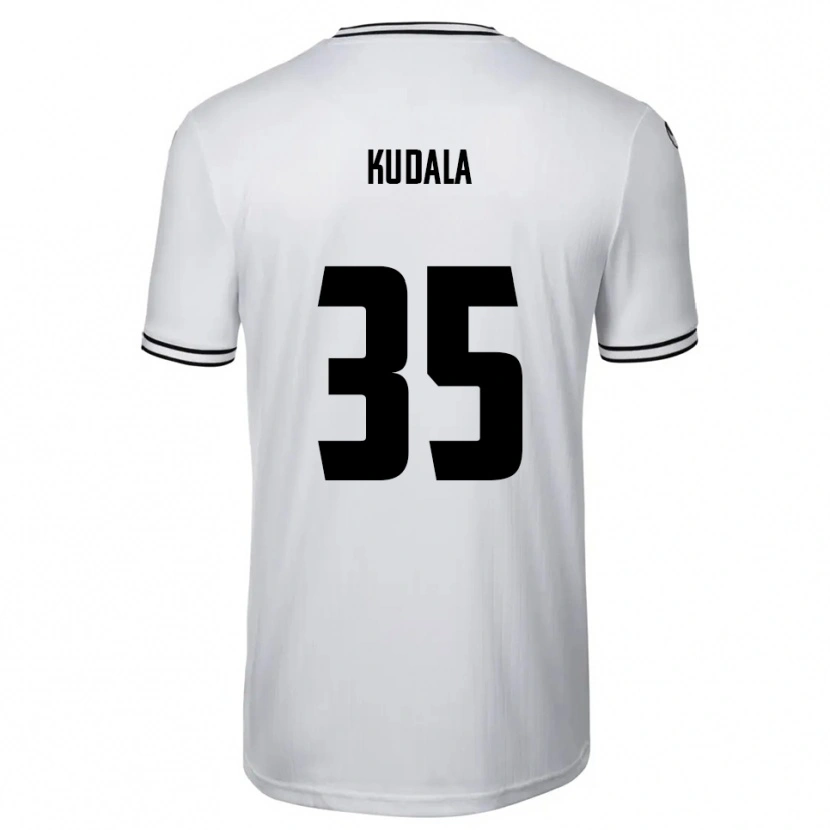 Danxen Kinderen Julian Kudala #35 Wit Zwart Thuisshirt Thuistenue 2025/26 T-Shirt