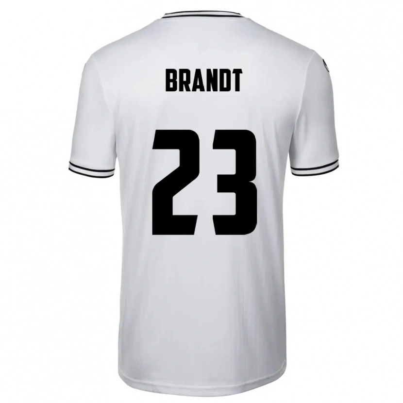 Danxen Kinderen Max Brandt #23 Wit Zwart Thuisshirt Thuistenue 2025/26 T-Shirt