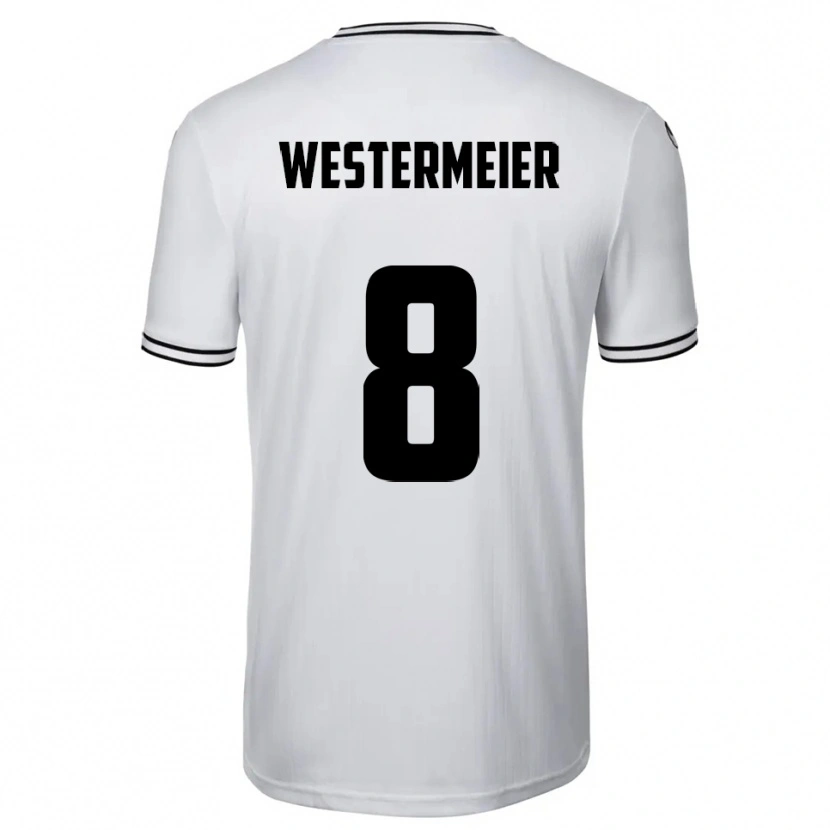 Danxen Kinderen Ben Westermeier #8 Wit Zwart Thuisshirt Thuistenue 2025/26 T-Shirt