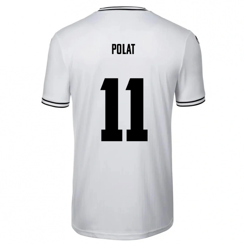 Danxen Kinderen Yalcin Polat #11 Wit Zwart Thuisshirt Thuistenue 2025/26 T-Shirt