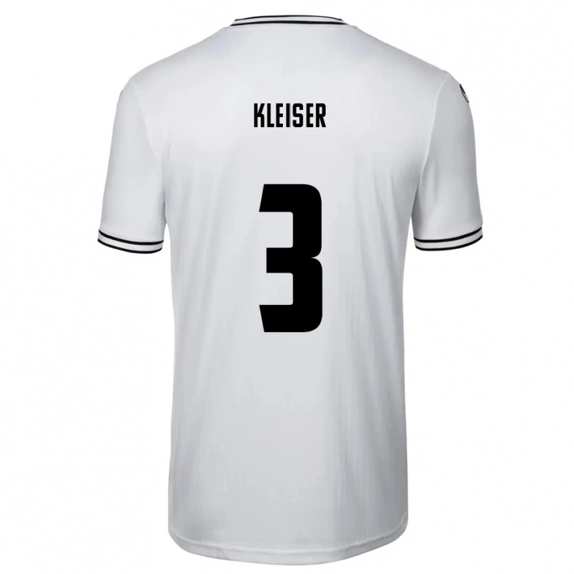 Danxen Kinderen Noah Kleiser #3 Wit Zwart Thuisshirt Thuistenue 2025/26 T-Shirt
