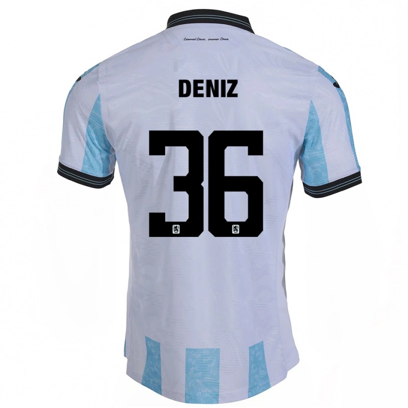Danxen Kinderen Tunay Deniz #36 Wit Hemelsblauw Thuisshirt Thuistenue 2025/26 T-Shirt