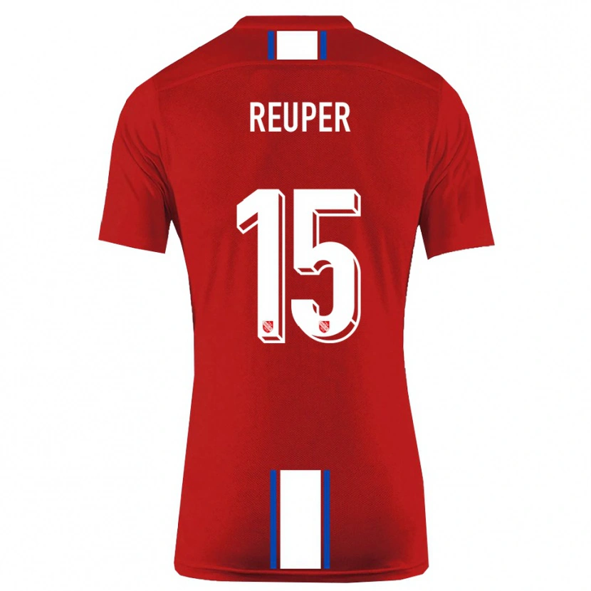 Danxen Kinderen Tim Reuper #15 Rood Wit Thuisshirt Thuistenue 2025/26 T-Shirt