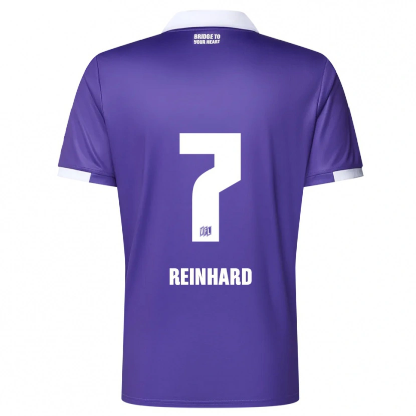 Danxen Kinderen Taro Reinhard #7 Paars Wit Thuisshirt Thuistenue 2025/26 T-Shirt