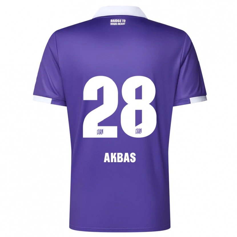 Danxen Kinderen Can Akbas #28 Paars Wit Thuisshirt Thuistenue 2025/26 T-Shirt