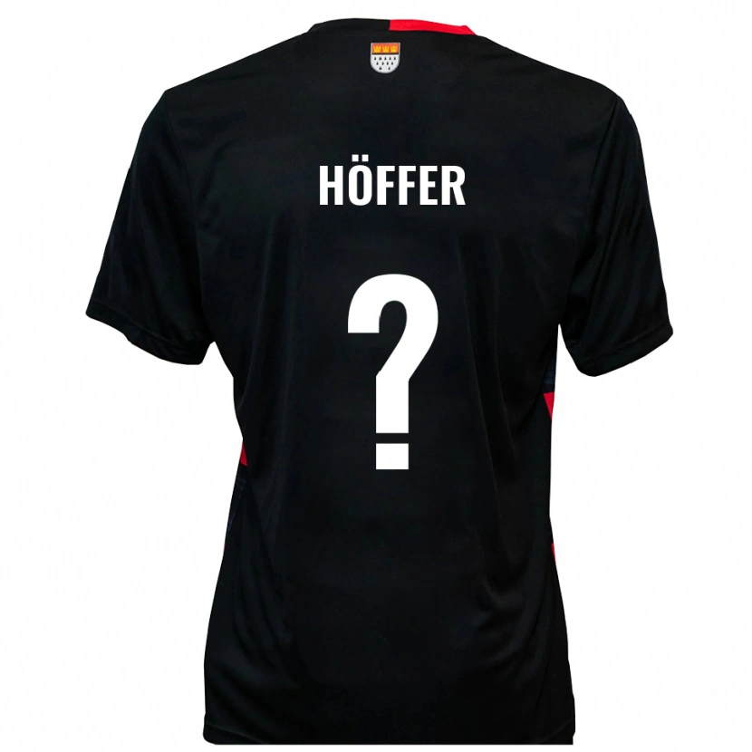 Danxen Kinderen Chantal Höffer #0 Zwart Rood Thuisshirt Thuistenue 2025/26 T-Shirt