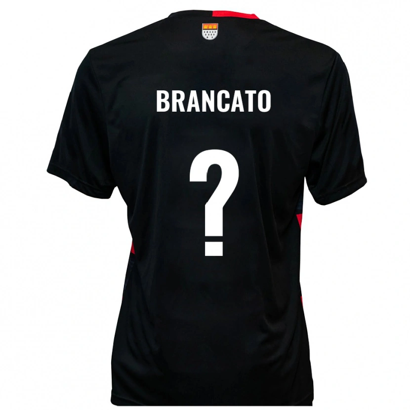 Danxen Kinderen Elisea Brancato #0 Zwart Rood Thuisshirt Thuistenue 2025/26 T-Shirt