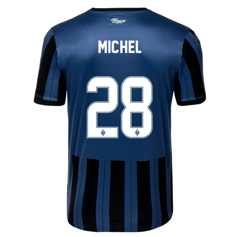 Danxen Kinderen Diego Michel #28 Blauw Grijs Zwart Thuisshirt Thuistenue 2025/26 T-Shirt