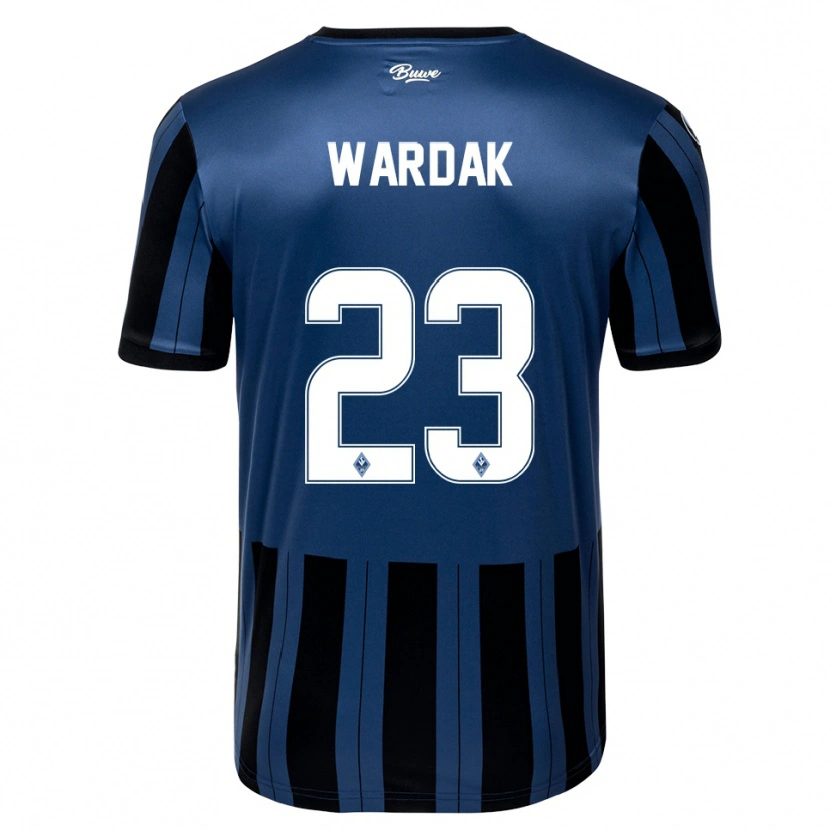 Danxen Kinderen Yusuf Wardak #23 Blauw Grijs Zwart Thuisshirt Thuistenue 2025/26 T-Shirt