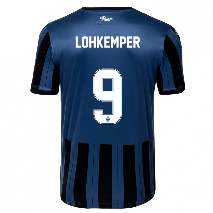Danxen Kinderen Felix Lohkemper #9 Blauw Grijs Zwart Thuisshirt Thuistenue 2025/26 T-Shirt