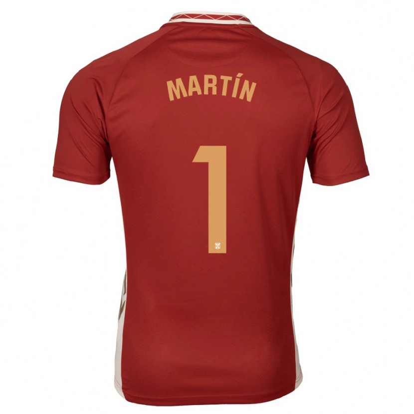 Danxen Kinderen Dani Martín #1 Bordeaux Goud Uitshirt Uittenue 2025/26 T-Shirt