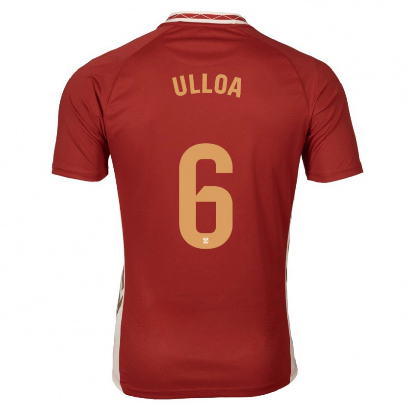 Danxen Kinderen Alberto Ulloa #6 Bordeaux Goud Uitshirt Uittenue 2025/26 T-Shirt