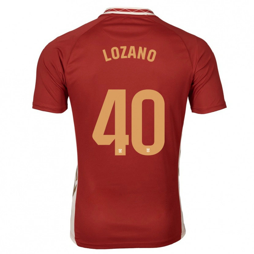 Danxen Kinderen Gabriel Lozano #40 Bordeaux Goud Uitshirt Uittenue 2025/26 T-Shirt
