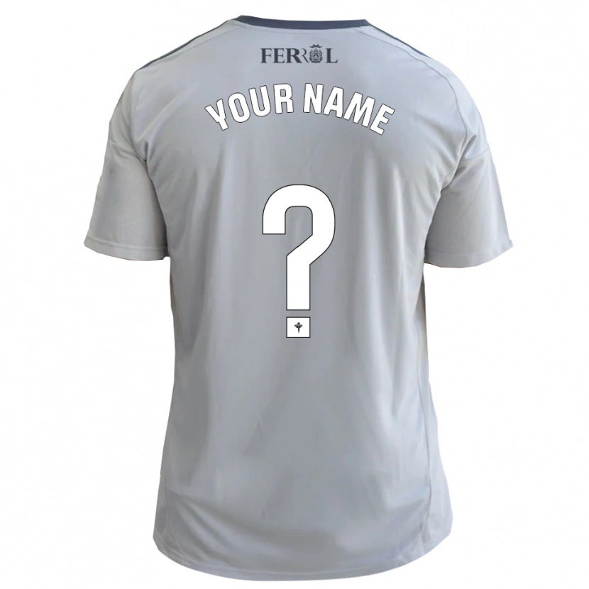 Danxen Kinderen Uw Naam #0 Grijs Zilver Uitshirt Uittenue 2025/26 T-Shirt