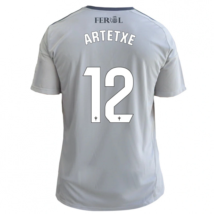 Danxen Kinderen Markel Artetxe #12 Grijs Zilver Uitshirt Uittenue 2025/26 T-Shirt