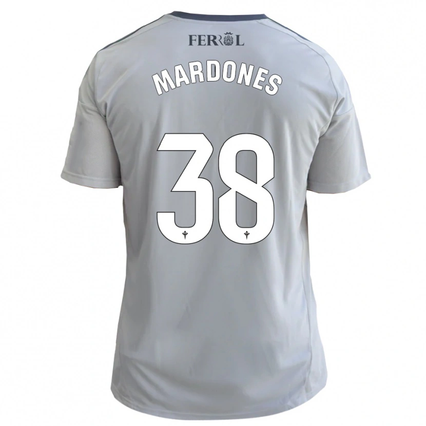 Danxen Kinderen Alvaro Mardones #38 Grijs Zilver Uitshirt Uittenue 2025/26 T-Shirt