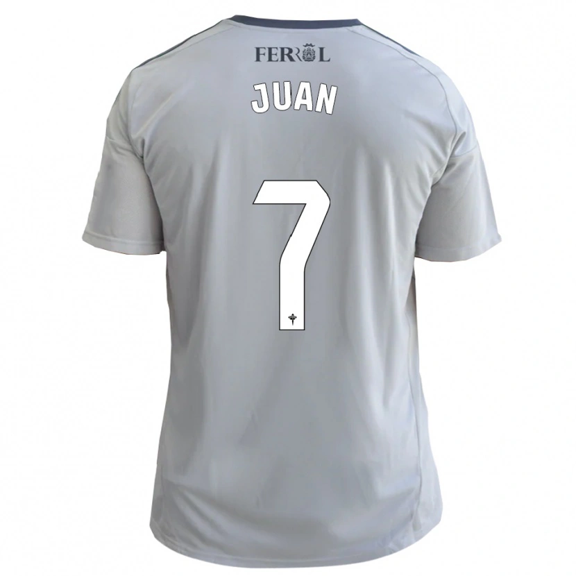 Danxen Kinderen Álvaro Juan #7 Grijs Zilver Uitshirt Uittenue 2025/26 T-Shirt