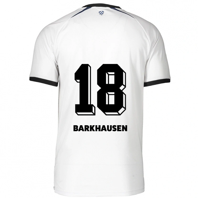 Danxen Kinderen Rieke Barkhausen #18 Wit Zwart Uitshirt Uittenue 2025/26 T-Shirt