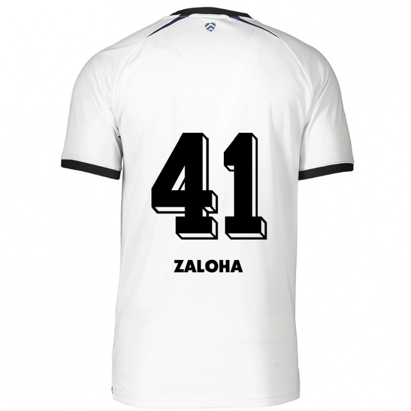 Danxen Kinderen Artem Zaloha #41 Wit Zwart Uitshirt Uittenue 2025/26 T-Shirt
