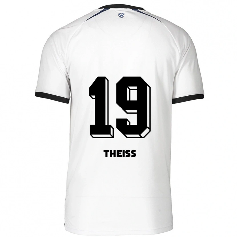 Danxen Kinderen Monti Theiß #19 Wit Zwart Uitshirt Uittenue 2025/26 T-Shirt