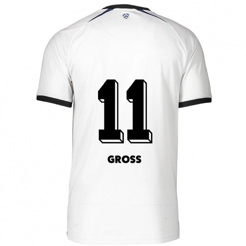 Danxen Kinderen Danny Gross #11 Wit Zwart Uitshirt Uittenue 2025/26 T-Shirt