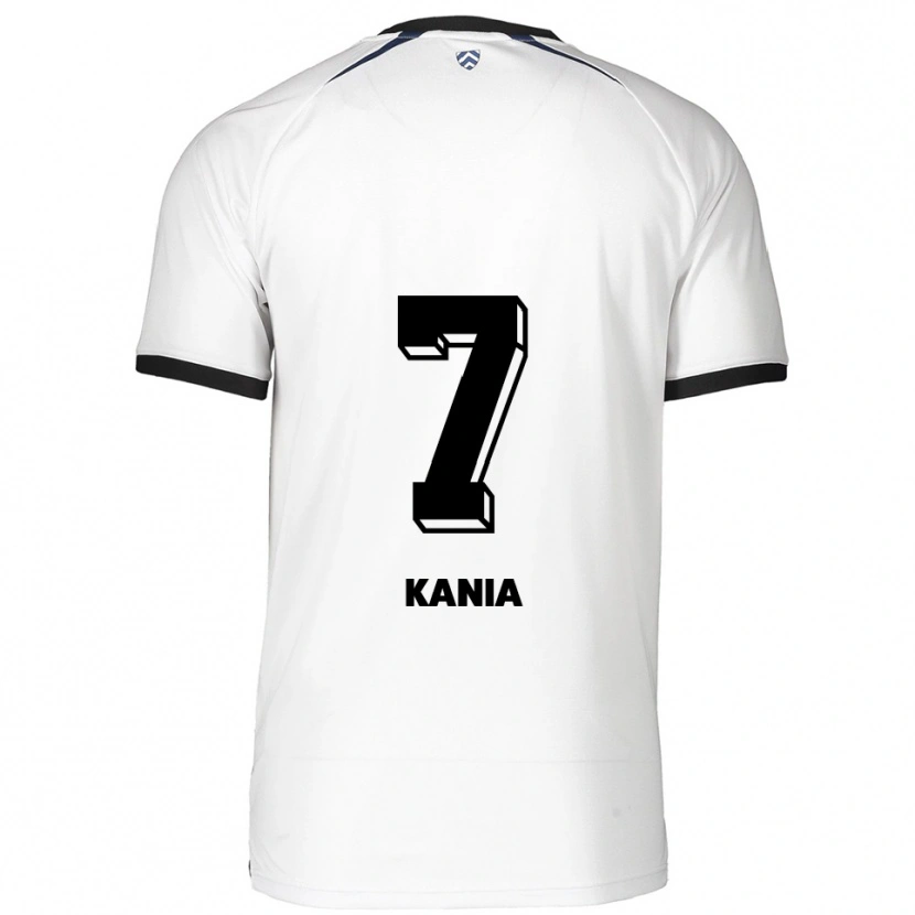 Danxen Kinderen Julian Kania #7 Wit Zwart Uitshirt Uittenue 2025/26 T-Shirt