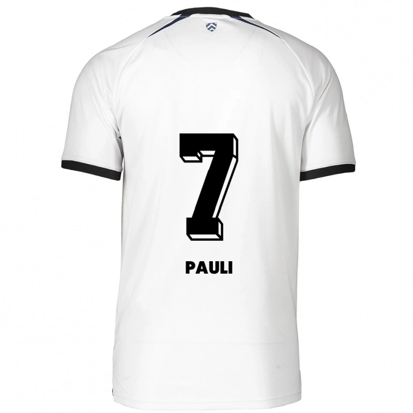 Danxen Kinderen Sophia Pauli #7 Wit Zwart Uitshirt Uittenue 2025/26 T-Shirt