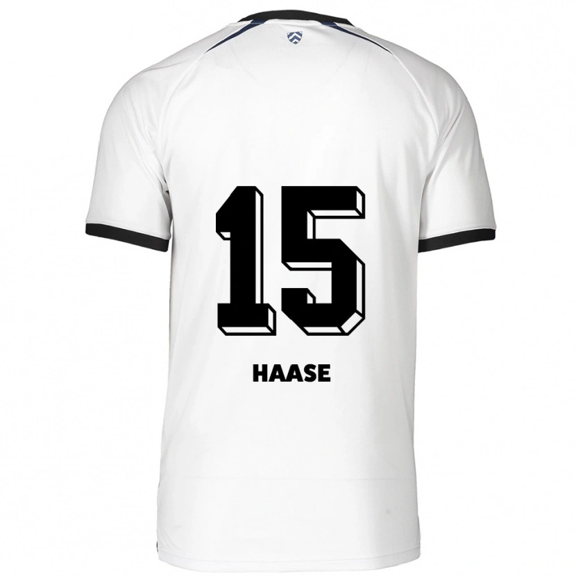 Danxen Kinderen Leo Haase #15 Wit Zwart Uitshirt Uittenue 2025/26 T-Shirt