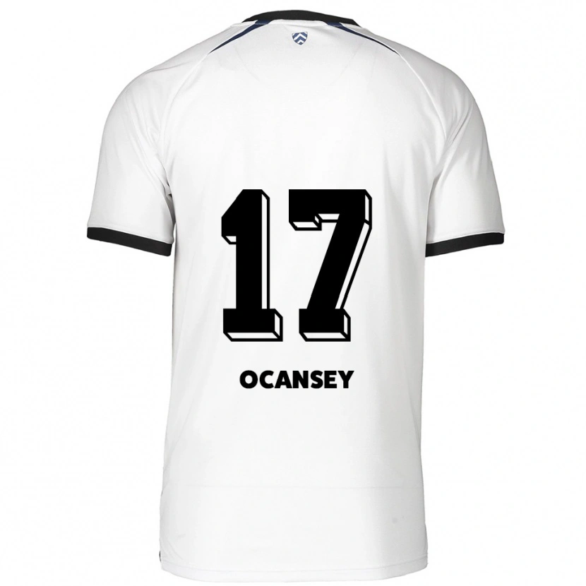 Danxen Kinderen Vincent Ocansey #17 Wit Zwart Uitshirt Uittenue 2025/26 T-Shirt