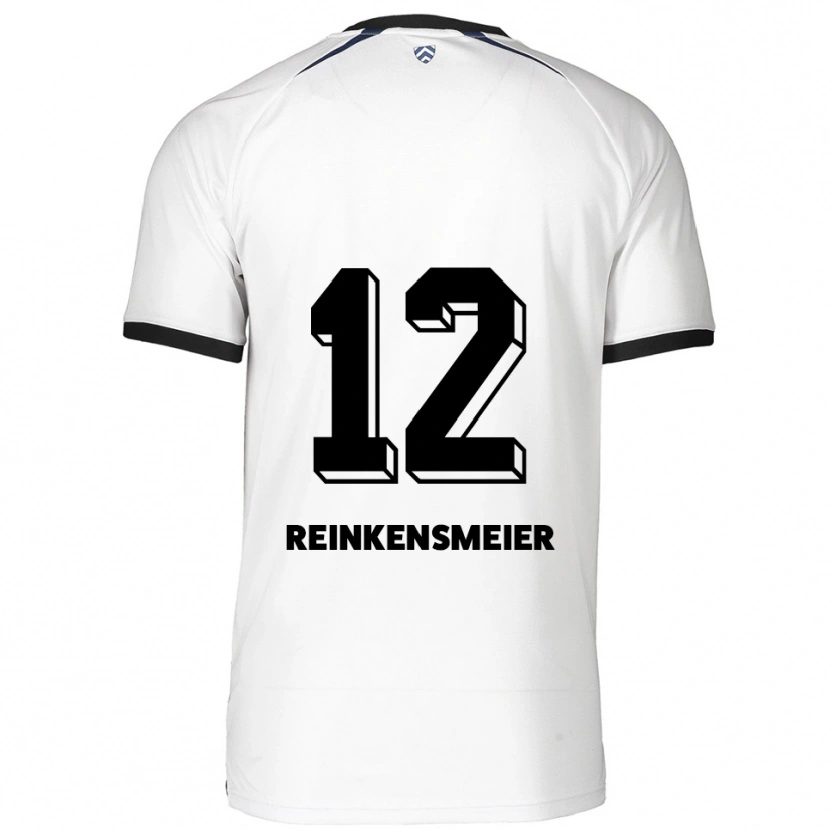 Danxen Kinderen Thandie Reinkensmeier #12 Wit Zwart Uitshirt Uittenue 2025/26 T-Shirt