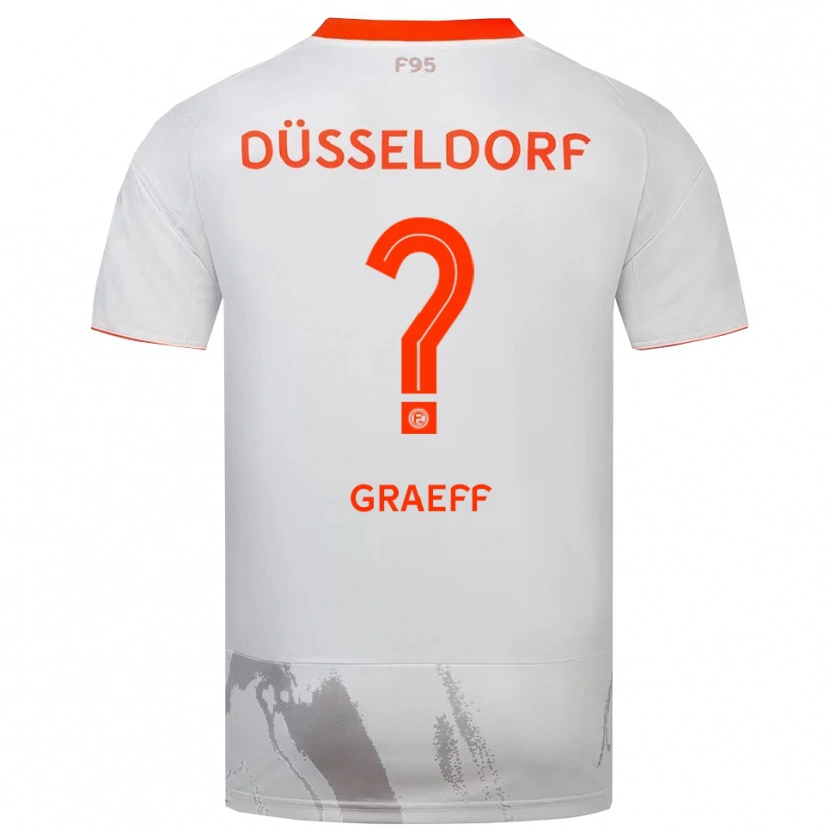 Danxen Kinderen Jamain Graeff #0 Wit Oranje Uitshirt Uittenue 2025/26 T-Shirt