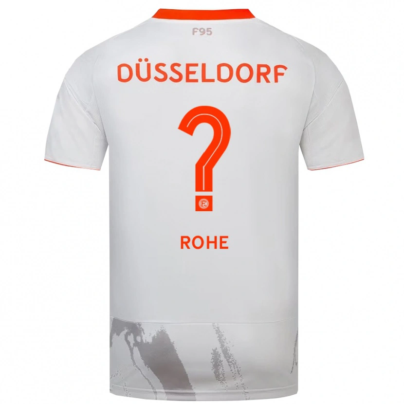 Danxen Kinderen Frieda Rohe #0 Wit Oranje Uitshirt Uittenue 2025/26 T-Shirt