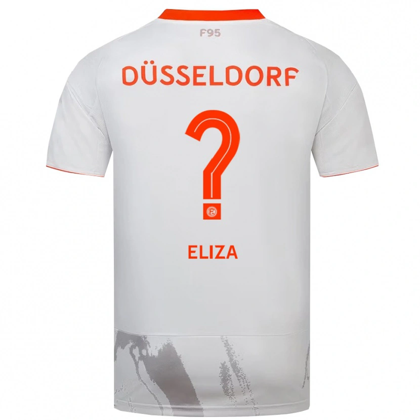Danxen Kinderen Eliza Bivolaku #0 Wit Oranje Uitshirt Uittenue 2025/26 T-Shirt