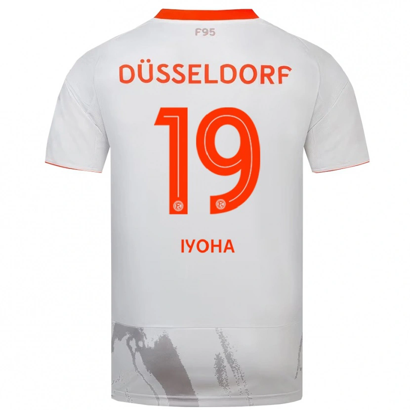 Danxen Kinderen Emmanuel Iyoha #19 Wit Oranje Uitshirt Uittenue 2025/26 T-Shirt