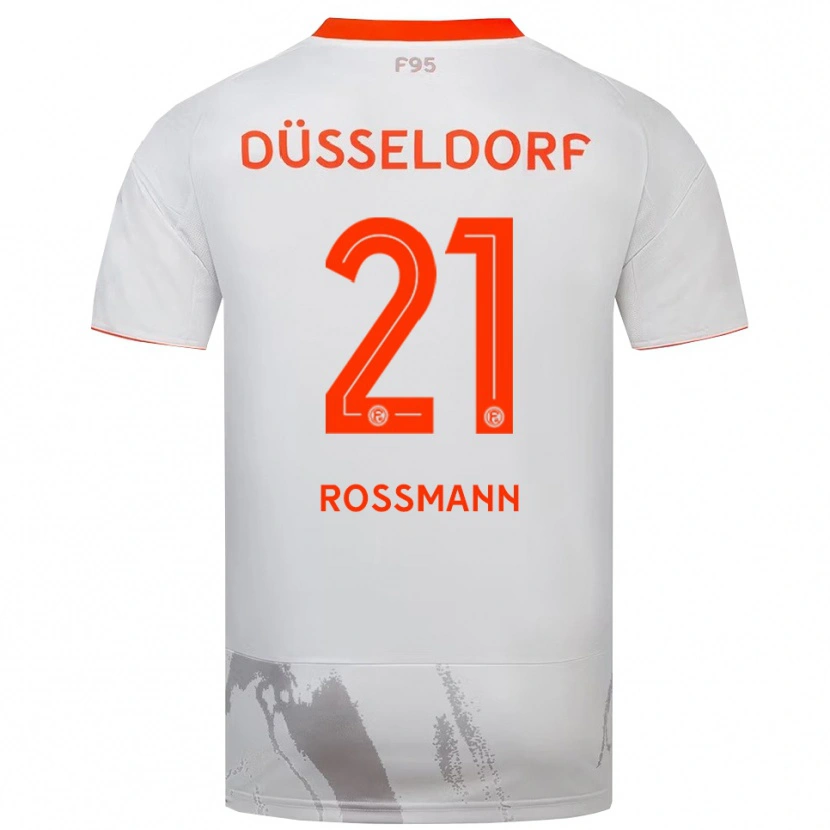 Danxen Kinderen Tim Rossmann #21 Wit Oranje Uitshirt Uittenue 2025/26 T-Shirt