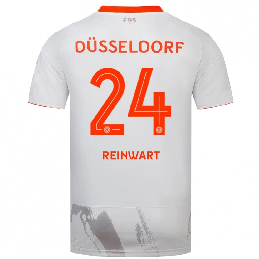Danxen Kinderen Finn Reinwart #24 Wit Oranje Uitshirt Uittenue 2025/26 T-Shirt