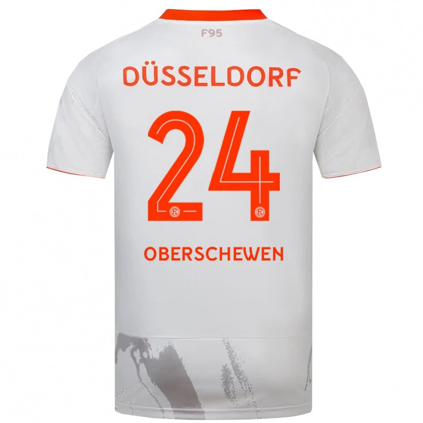 Danxen Kinderen Elias Oberschewen #24 Wit Oranje Uitshirt Uittenue 2025/26 T-Shirt